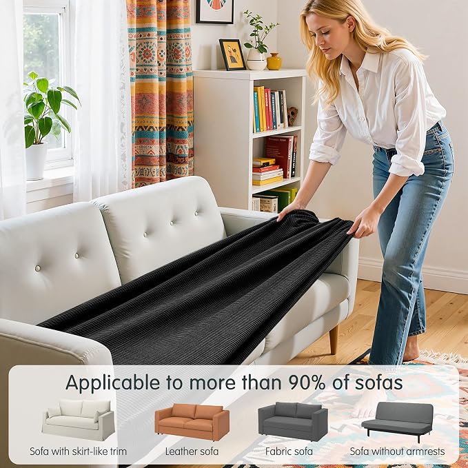 Hokway Couch Cushion Covers Stretch Cushion Covers Sofa Seat Cushion Slipcover - Image 4