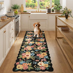 DUKINO 2x6 Runner Rug, Floral Washable Rug - Image 5