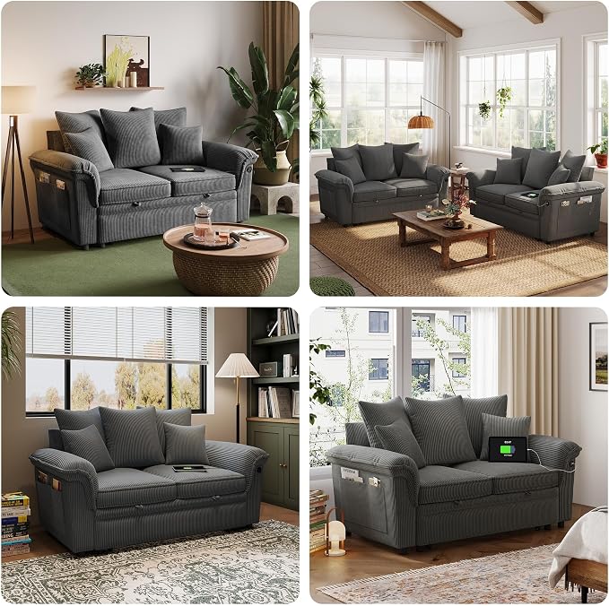 LINSY HOME Sectional Loveseat Sofa - Image 5