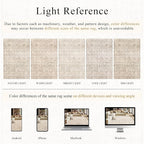 Schweek 2x10 Beige Washable Kitchen Runner Rug Long Runners - Image 6