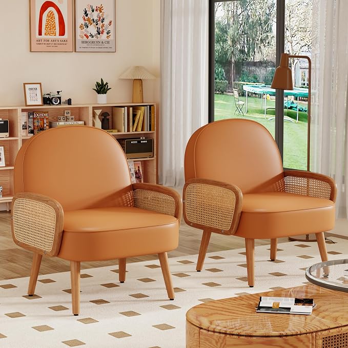 Aklaus Mid Century Modern Accent Chair Armchair - Image 8