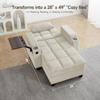 oaaktu Single Modern Comfy Upholstered Chaise Lounge Sofa Chair - Image 3