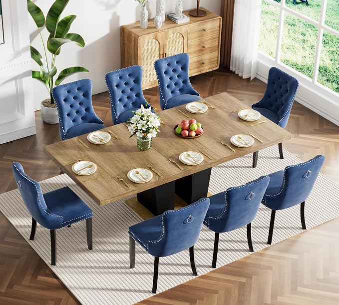 Henf 9 Pieces Extendable Dining Table Set - Image 2