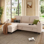LINSY HOME Sectional Sleeper Sofa Pull Out Couches - Image 9