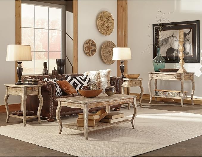 Rustic Reclaimed Wood Accent Table - Image 2