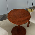 Set of 2 Accent Chairs with Matching Table, Linen Upholstered Solid Wood Side - Image 5