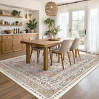 Area Rugs 5x7 Washable Rugs for Living Room, Ultra-Thin Soft Floral Vintage - Image 5