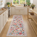 DUKINO 2x7 Runner Rug for Hallway, Washable Runner Rug Non Slip, Soft Indoor by DUKINO