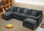 140" Cloud Couch, Modular Sectional Sofa by Unknown