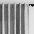 MYSKY HOME Living Room Curtains 84 Inches Long Semi Sheer Light Filtering by MYSKYHOME