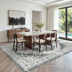 5x7 Area Rugs for Living Room, Large Washable Rug, Dining Room, Low Pile - Image 8