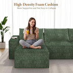 Vesgantti 143.7" Oversized Boneless Couch, Modern 7 Seater Modular Sectional - Image 4
