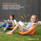ECR4Kids Plastic Leaf Scoop Floor Rocker Seat, Classroom Furniture - Image 4