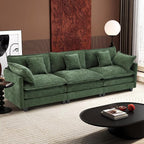 Ihanherry 111.4 Inch 3-Seater Cloud Sofa, Modular Sectional Couch, Modern Deep by iHanHerry