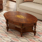 Solid Wood Oval Coffee Table by JESONVID