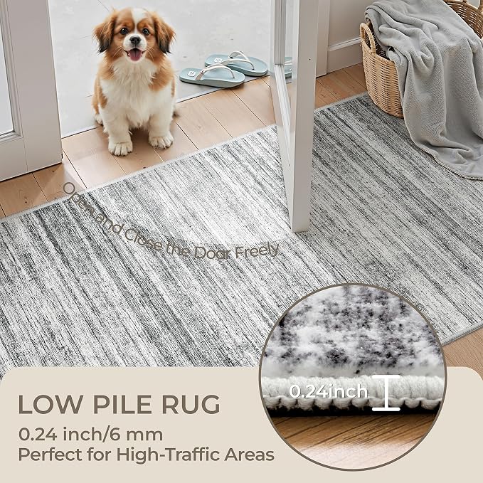 2x8 Runner Rug Non Slip, Washable Hallway Runner Rug, Nursery Room, Soft Runner - Image 6