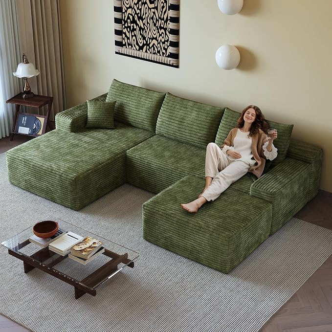 AUGOP 108" Sectional Couches for Living Room Modern Modular Sofa - Image 4