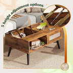 WLIVE Coffee Table, Lift Top Coffee Table - Image 4