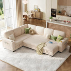 LINSY HOME Sectional Sleeper Sofa by LINSYHOME