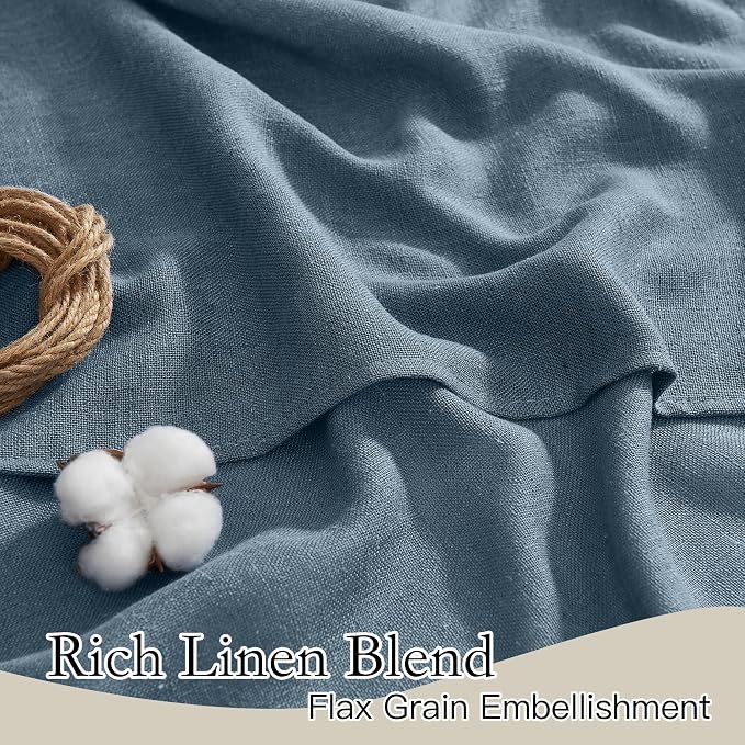 RYB HOME Sheer Curtains 102 inches, Extra Long Floor to Ceiling Curtains | Half - Image 2