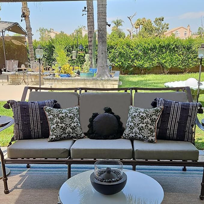 Sqodok Outdoor Cushion Covers 21x19 inch, Wicker Chair - Image 3
