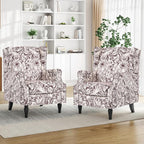 Pia Ricco High Back Floral Accent Chair - Image 5