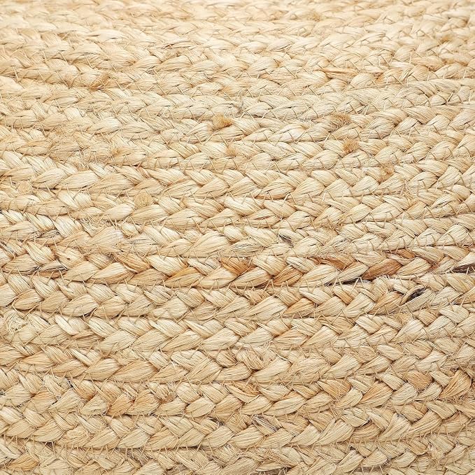 · REDEARTH · Jute Circular Pouf Ottoman - Image 6