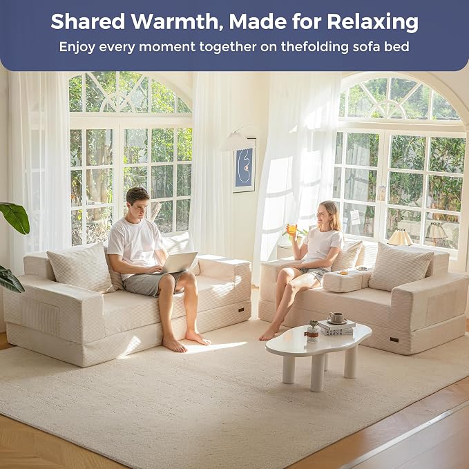 MAXYOYO Convertible Sofa Bed, Folding Sleeper Chair - Image 3