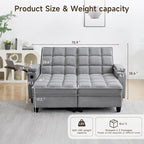Auvsoce 71" Loveseat Recliner Chair - Image 2