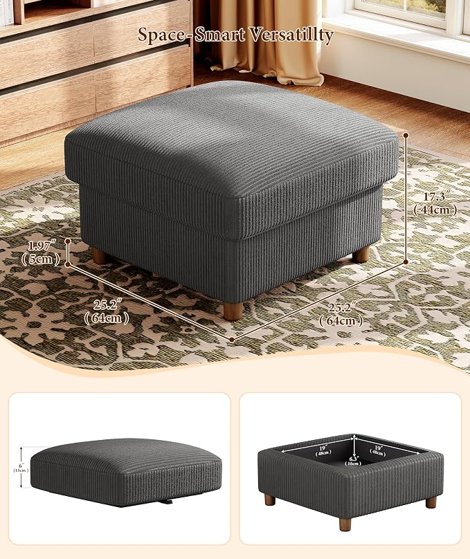 Kidirect 70in L Shaped Couch, Modular Sofa No Tool Assembly, Comfy Sectional - Image 6