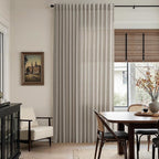Grey Beige Curtains 90 Inches Long - Image 6