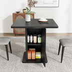 Small Black Dining Table for 2-4, 31.5 Inch Farmhouse Square Kitchen Table - Image 5