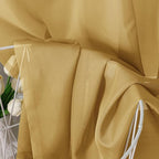 Chyhomenyc Gold Sheer Curtains 96 Inches Long 2 Panels, Light Filtering Gold - Image 7
