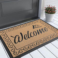 Yimobra Welcome Front Door Mat, Heavy Duty Easy Clean Doormat Indoor Outdoor by Yimobra