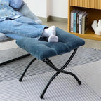 15" Folding Ottoman, Foldable Footrest Stool, Portable Small Foot Stool - Image 9