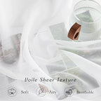 NICETOWN Airy Sheer Window Curtains 54 inch Length - Image 4