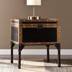 SEI Furniture - Drifton Travel Trunk End Table - Transitional Design - Image 7