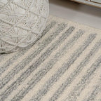 JONATHAN Y Khalil Modern Berber Stripe Cream/Gray Indoor Area Rug, Contemporary - Image 4