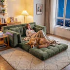 Homkdom Convertible Loveseat Sleeper, Space-Saving Folding Sofa Bed - Image 6