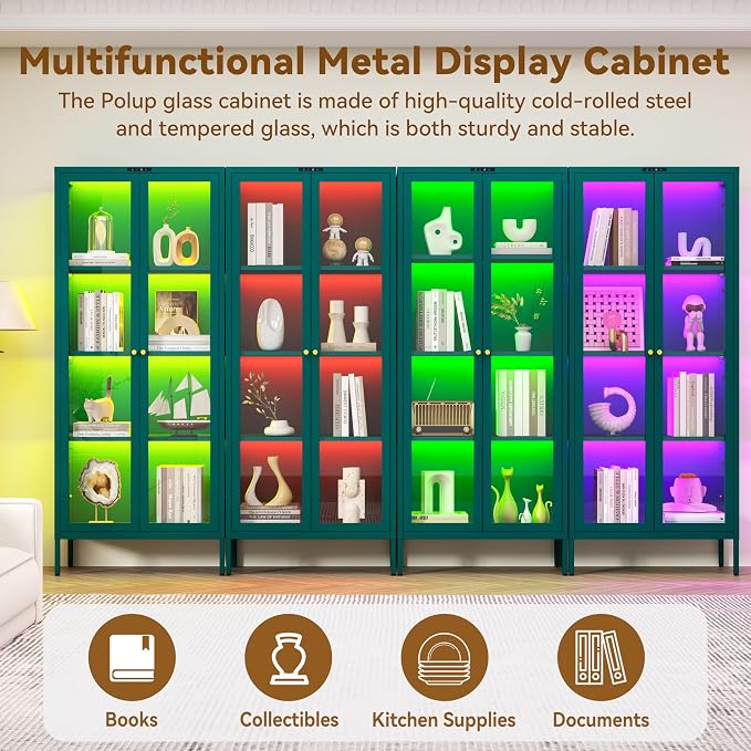 Polup Glass Display Cabinet - Image 8