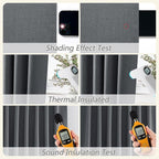 100% Blackout Curtains 102 Inch Length 2 Panels Set - Image 5