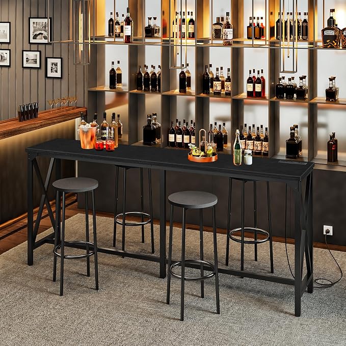 CHOEZON 70.9'' Bar Table, Kitchen Dining Table - Image 3