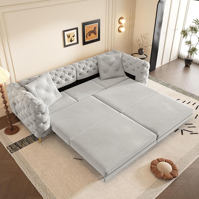 97.7" Convertible Queen Sleeper Sofa - Image 9