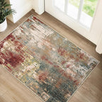 RELEANY Washable 2'x3' Abstract Area Rug by RELEANY