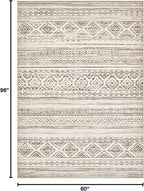 cotiled Boho 5x8 Area Rugs for Living Room: Soft Moroccan Washable Rug | Solve - Image 2