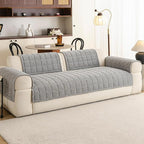 Velvet Couch Covers for Sectional Sofa Washable, Non-Slip L Shaped Sectional - Image 2