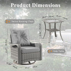 2-Seat Modern Patio Furniture Set - Image 9