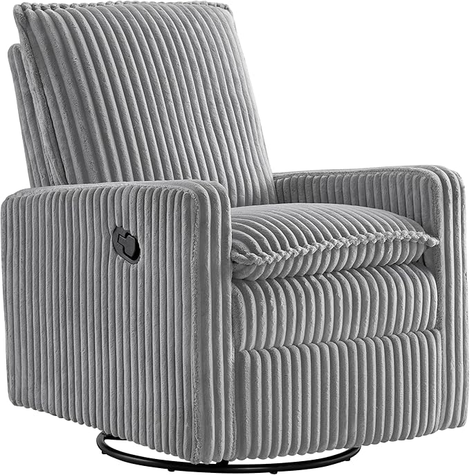 Oxford Baby Uptown Upholstered Glider Recliner Rocking Chair 360° Swivel by OxfordBaby