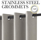 NICETOWN 100% Blackout Linen Curtains - Image 4