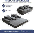 MAXYOYO Convertible Sofa Bed, Folding Sleeper Chair - Image 3